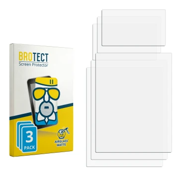 Vorderseite einer Produktverpackung mit dem Markenlogo BROTECT. Daneben ist der zugehörige Displayschutz.