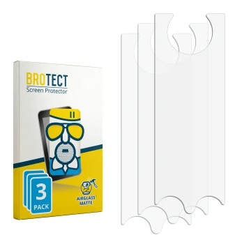 Vorderseite einer Produktverpackung mit dem Markenlogo BROTECT. Daneben ist der zugehörige Displayschutz.