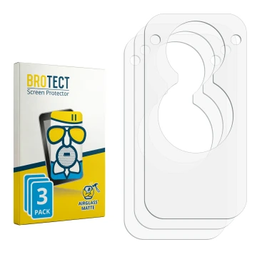 Vorderseite einer Produktverpackung mit dem Markenlogo BROTECT. Daneben ist der zugehörige Displayschutz.