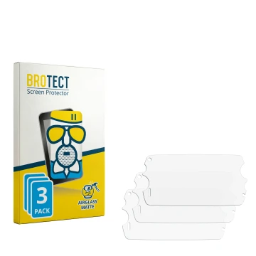 Vorderseite einer Produktverpackung mit dem Markenlogo BROTECT. Daneben ist der zugehörige Displayschutz.