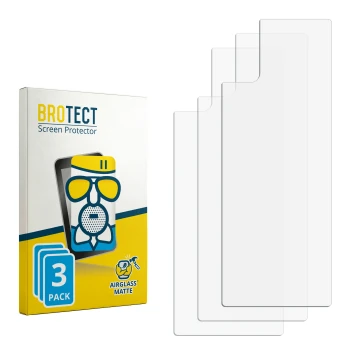 Vorderseite einer Produktverpackung mit dem Markenlogo BROTECT. Daneben ist der zugehörige Displayschutz.