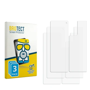 Vorderseite einer Produktverpackung mit dem Markenlogo BROTECT. Daneben ist der zugehörige Displayschutz.