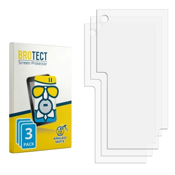 Vorderseite einer Produktverpackung mit dem Markenlogo BROTECT. Daneben ist der zugehörige Displayschutz.