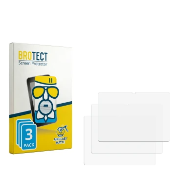 Vorderseite einer Produktverpackung mit dem Markenlogo BROTECT. Daneben ist der zugehörige Displayschutz.