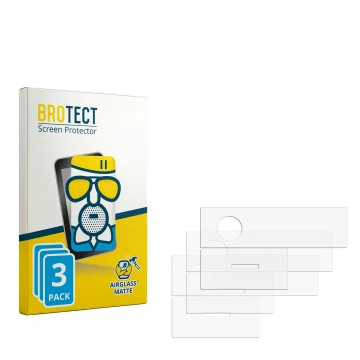 Vorderseite einer Produktverpackung mit dem Markenlogo BROTECT. Daneben ist der zugehörige Displayschutz.