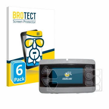 Vorderseite einer Produktverpackung mit dem Markenlogo BROTECT. Daneben ist das Gerät Airbus P8GR mit dem zugehörigen Displays