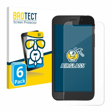 Vorderseite einer Produktverpackung mit dem Markenlogo BROTECT. Daneben ist das Gerät Shiftphones Shift5me mit dem zugehörigen