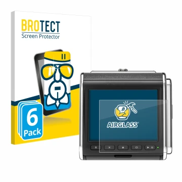 Vorderseite einer Produktverpackung mit dem Markenlogo BROTECT. Daneben ist das Gerät Hasselblad CFV II-2 50C 907X mit dem zug