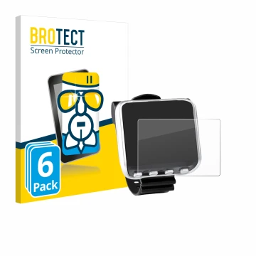 Vorderseite einer Produktverpackung mit dem Markenlogo BROTECT. Daneben ist das Gerät Mares Genius mit dem zugehörigen Display