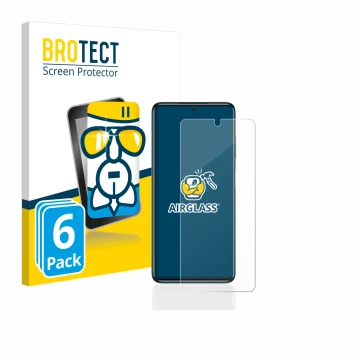 Vorderseite einer Produktverpackung mit dem Markenlogo BROTECT. Daneben ist das Gerät Xiaomi Poco X3 NFC mit dem zugehörigen D