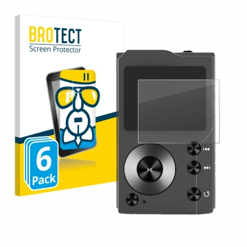 Vorderseite einer Produktverpackung mit dem Markenlogo BROTECT. Daneben ist das Gerät Surfans F20 mit dem zugehörigen Displays