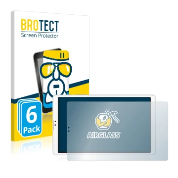 Vorderseite einer Produktverpackung mit dem Markenlogo BROTECT. Daneben ist das Gerät Samsung Galaxy Tab A7 Lite LTE 2021 (im 