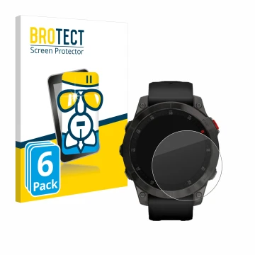 Vorderseite einer Produktverpackung mit dem Markenlogo BROTECT. Daneben ist das Gerät Garmin epix (Gen. 2) mit dem zugehörigen