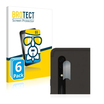 Vorderseite einer Produktverpackung mit dem Markenlogo BROTECT. Daneben ist das Gerät Samsung Galaxy Tab S8 Ultra 5G (NUR Kame