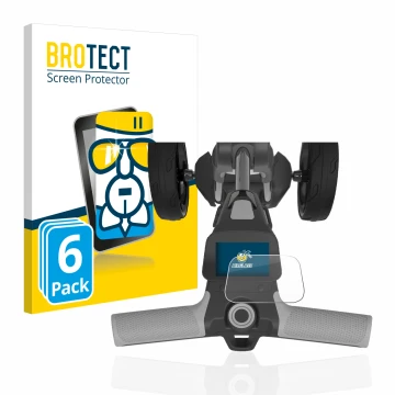 Vorderseite einer Produktverpackung mit dem Markenlogo BROTECT. Daneben ist das Gerät PowaKaddy FX5 2.8