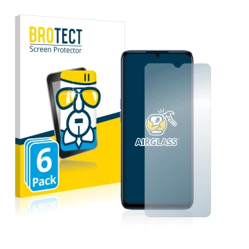 Vorderseite einer Produktverpackung mit dem Markenlogo BROTECT. Daneben ist das Gerät realme Narzo 50 5G mit dem zugehörigen D