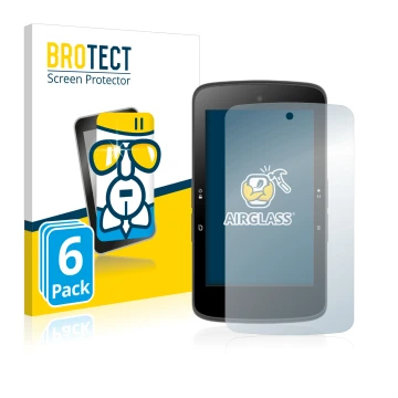 Vorderseite einer Produktverpackung mit dem Markenlogo BROTECT. Daneben ist das Gerät Bryton Rider S800 mit dem zugehörigen Di