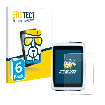 Vorderseite einer Produktverpackung mit dem Markenlogo BROTECT. Daneben ist das Gerät Sigma BC 12.0 WL mit dem zugehörigen Dis