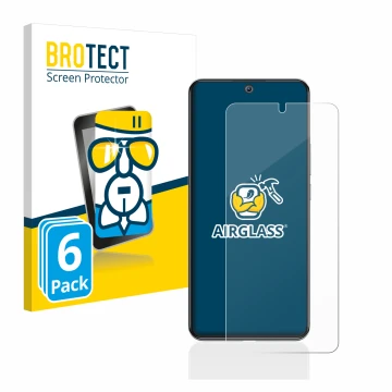 Vorderseite einer Produktverpackung mit dem Markenlogo BROTECT. Daneben ist das Gerät Xiaomi 12T Pro mit dem zugehörigen Displ