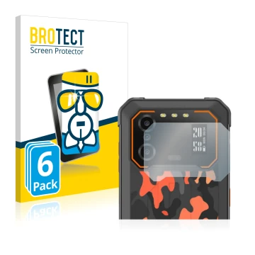 Vorderseite einer Produktverpackung mit dem Markenlogo BROTECT. Daneben ist das Gerät iiiF150 B1 Pro (NUR Kameraschutz) mit de