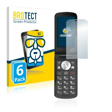 Vorderseite einer Produktverpackung mit dem Markenlogo BROTECT. Daneben ist das Gerät Emporia TOUCHsmart.2 mit dem zugehörigen