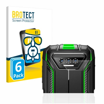 Vorderseite einer Produktverpackung mit dem Markenlogo BROTECT. Daneben ist das Gerät Doogee S41 Pro (NUR Kameraschutz) mit de