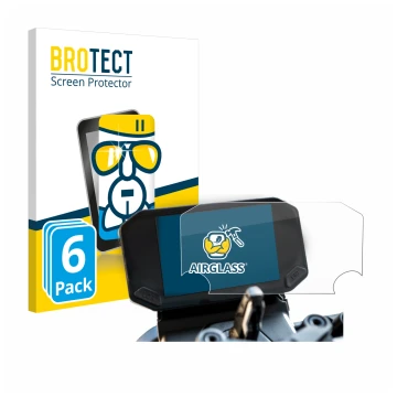 Vorderseite einer Produktverpackung mit dem Markenlogo BROTECT. Daneben ist das Gerät VOGE 350 AC mit dem zugehörigen Displays