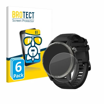 Vorderseite einer Produktverpackung mit dem Markenlogo BROTECT. Daneben ist das Gerät Kiprun GPS 900 by Coros mit dem zugehöri