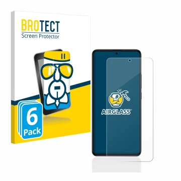 Vorderseite einer Produktverpackung mit dem Markenlogo BROTECT. Daneben ist das Gerät Xiaomi Poco F5 Pro mit dem zugehörigen D