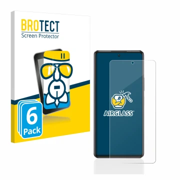 Vorderseite einer Produktverpackung mit dem Markenlogo BROTECT. Daneben ist das Gerät Infinix Note 30 mit dem zugehörigen Disp