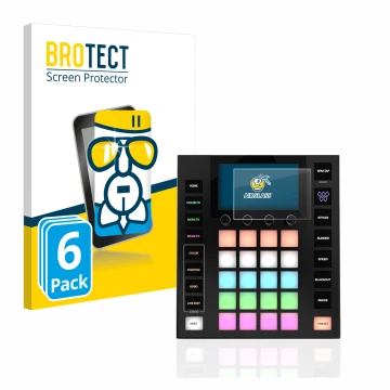 Vorderseite einer Produktverpackung mit dem Markenlogo BROTECT. Daneben ist das Gerät Wolfmix W1 mit dem zugehörigen Displaysc