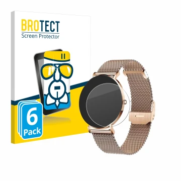 Vorderseite einer Produktverpackung mit dem Markenlogo BROTECT. Daneben ist das Gerät Xcoast X-Watch Siona 2 mit dem zugehörig
