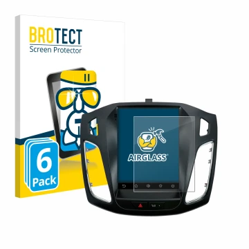 Vorderseite einer Produktverpackung mit dem Markenlogo BROTECT. Daneben ist das Gerät Isudar Ford/Focus MK3 2012–2019 mit dem 