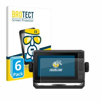 Vorderseite einer Produktverpackung mit dem Markenlogo BROTECT. Daneben ist das Gerät Garmin ECHOMAP UHD2 7