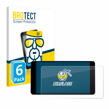 Vorderseite einer Produktverpackung mit dem Markenlogo BROTECT. Daneben ist das Gerät Zontes 350D mit dem zugehörigen Displays