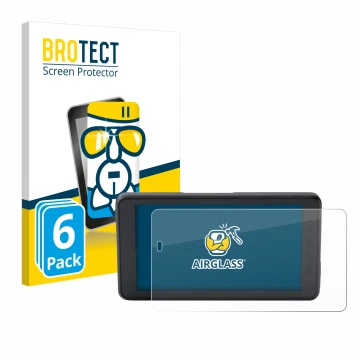 Vorderseite einer Produktverpackung mit dem Markenlogo BROTECT. Daneben ist das Gerät BMW ConnectedRide Navigator mit dem zuge