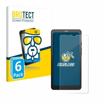 Vorderseite einer Produktverpackung mit dem Markenlogo BROTECT. Daneben ist das Gerät Boox Palma mit dem zugehörigen Displaysc