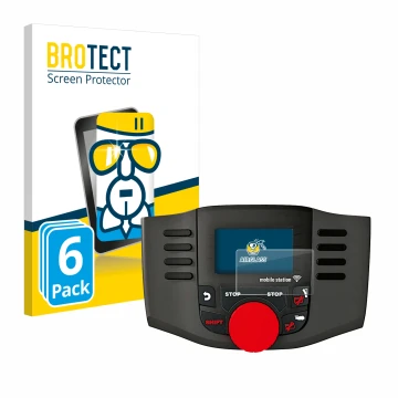 Vorderseite einer Produktverpackung mit dem Markenlogo BROTECT. Daneben ist das Gerät Märklin Mobile Station WLAN 60667 mit de