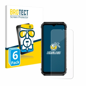 Vorderseite einer Produktverpackung mit dem Markenlogo BROTECT. Daneben ist das Gerät Ulefone Power Armor 18T Ultra mit dem zu