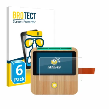 Vorderseite einer Produktverpackung mit dem Markenlogo BROTECT. Daneben ist das Gerät tigerbox Touch Plus mit dem zugehörigen 