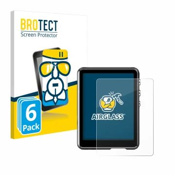 Vorderseite einer Produktverpackung mit dem Markenlogo BROTECT. Daneben ist das Gerät Mechen M3 mit dem zugehörigen Displaysch