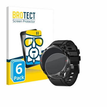 Vorderseite einer Produktverpackung mit dem Markenlogo BROTECT. Daneben ist das Gerät LIGE Smartwatch 1.6