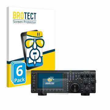 Vorderseite einer Produktverpackung mit dem Markenlogo BROTECT. Daneben ist das Gerät Kenwood TS-890S mit dem zugehörigen Disp