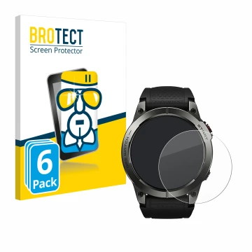 Vorderseite einer Produktverpackung mit dem Markenlogo BROTECT. Daneben ist das Gerät Zeblaze Stratos 3 mit dem zugehörigen Di