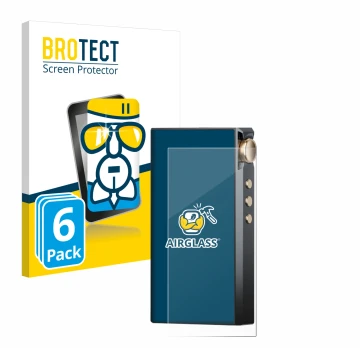 Vorderseite einer Produktverpackung mit dem Markenlogo BROTECT. Daneben ist das Gerät Cayin N3-Ultra mit dem zugehörigen Displ