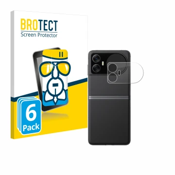 Vorderseite einer Produktverpackung mit dem Markenlogo BROTECT. Daneben ist das Gerät Blackview Hero 10 (Äußeres Display) mit 