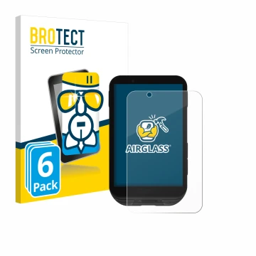 Vorderseite einer Produktverpackung mit dem Markenlogo BROTECT. Daneben ist das Gerät iGPSPORT igs800 mit dem zugehörigen Disp