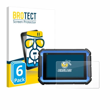 Vorderseite einer Produktverpackung mit dem Markenlogo BROTECT. Daneben ist das Gerät Topdon ArtiDiag Pro mit dem zugehörigen 