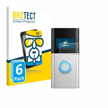 Vorderseite einer Produktverpackung mit dem Markenlogo BROTECT. Daneben ist das Gerät Ring Video Doorbell 3 Plus mit dem zugeh
