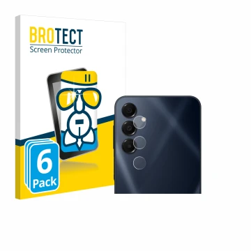 Vorderseite einer Produktverpackung mit dem Markenlogo BROTECT. Daneben ist das Gerät Samsung Galaxy A16 5G (NUR Kameraschutz)